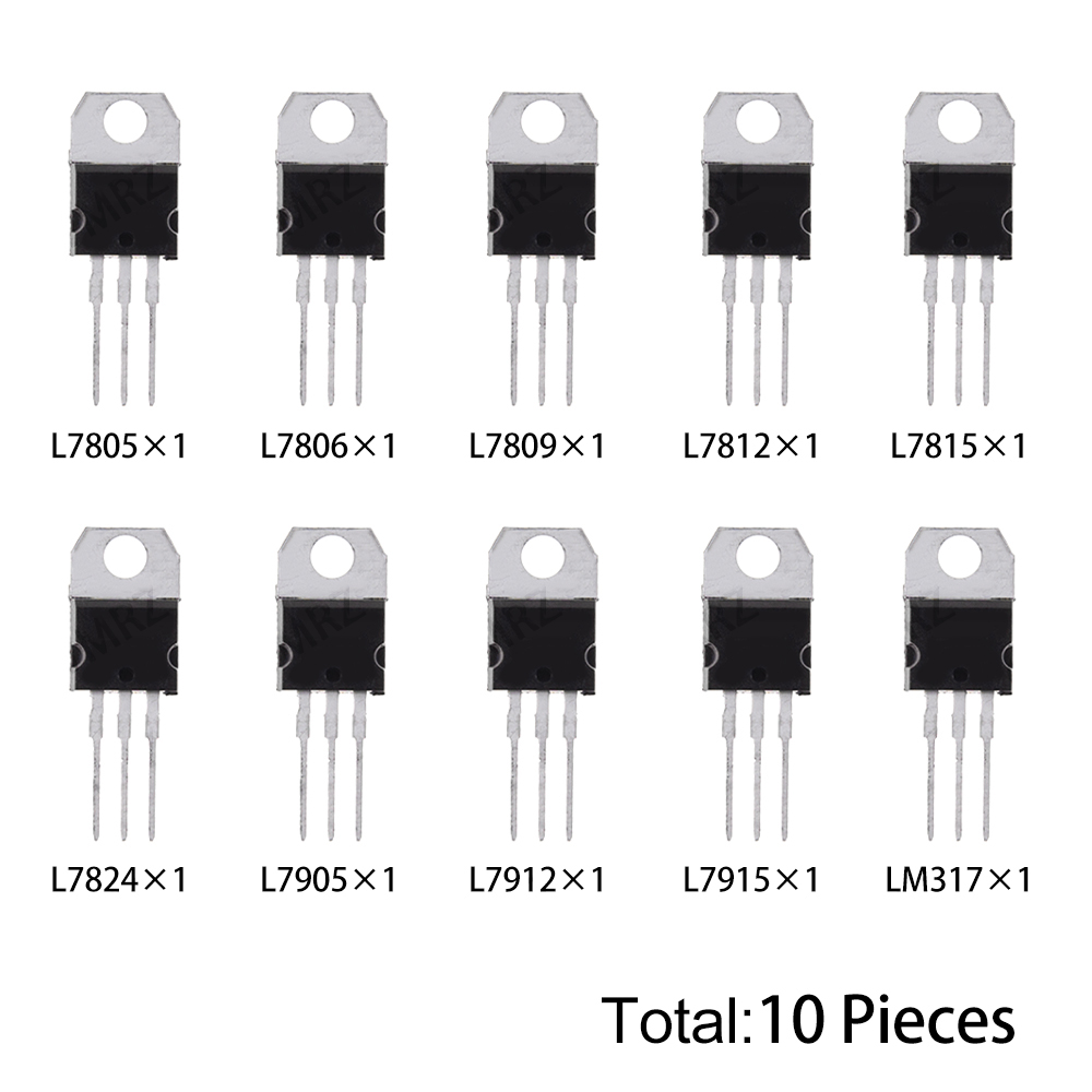 Lm317 Voltage Regulator - 10PCS 10Values L7805 TO-220 Transistor Kit