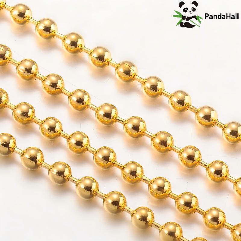 Diy Electronics Gadget - PandaHall 50m/Roll Soldered Iron Ball Chain,