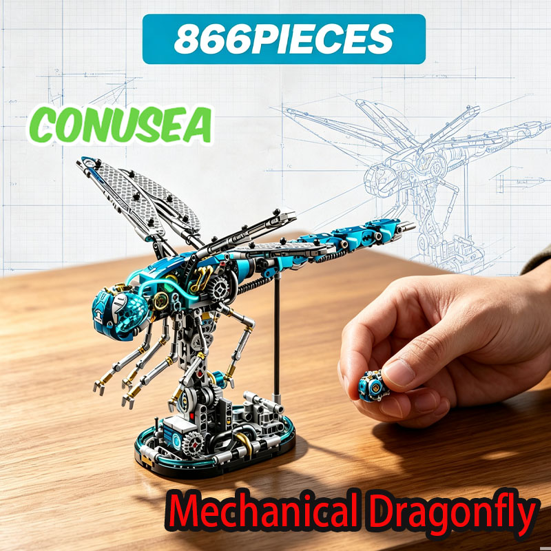 Diy Electronics For Adults - Electronic Blocks Mechanical Dragonfly Building Blocks