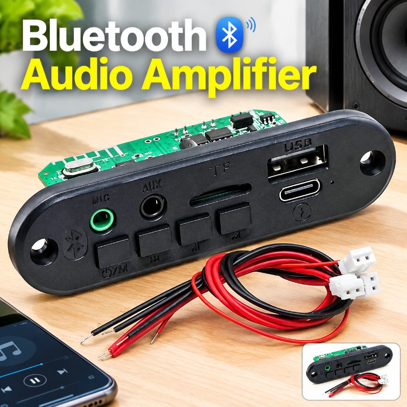 Diy Electronics Circuits - Bluetooth Module Speaker Amplifier Board PCBA