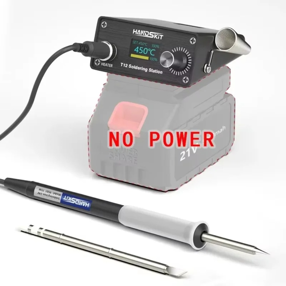 T12 Cordless Portable Solderin - огляд і ціна Diy Soldering Station No Electronics