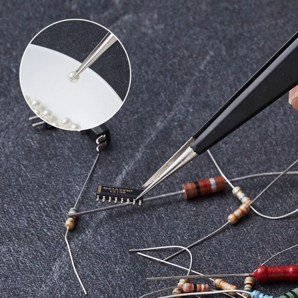 Precision Tweezers Set ESD-10/ - огляд і ціна Soldering Iron Kit