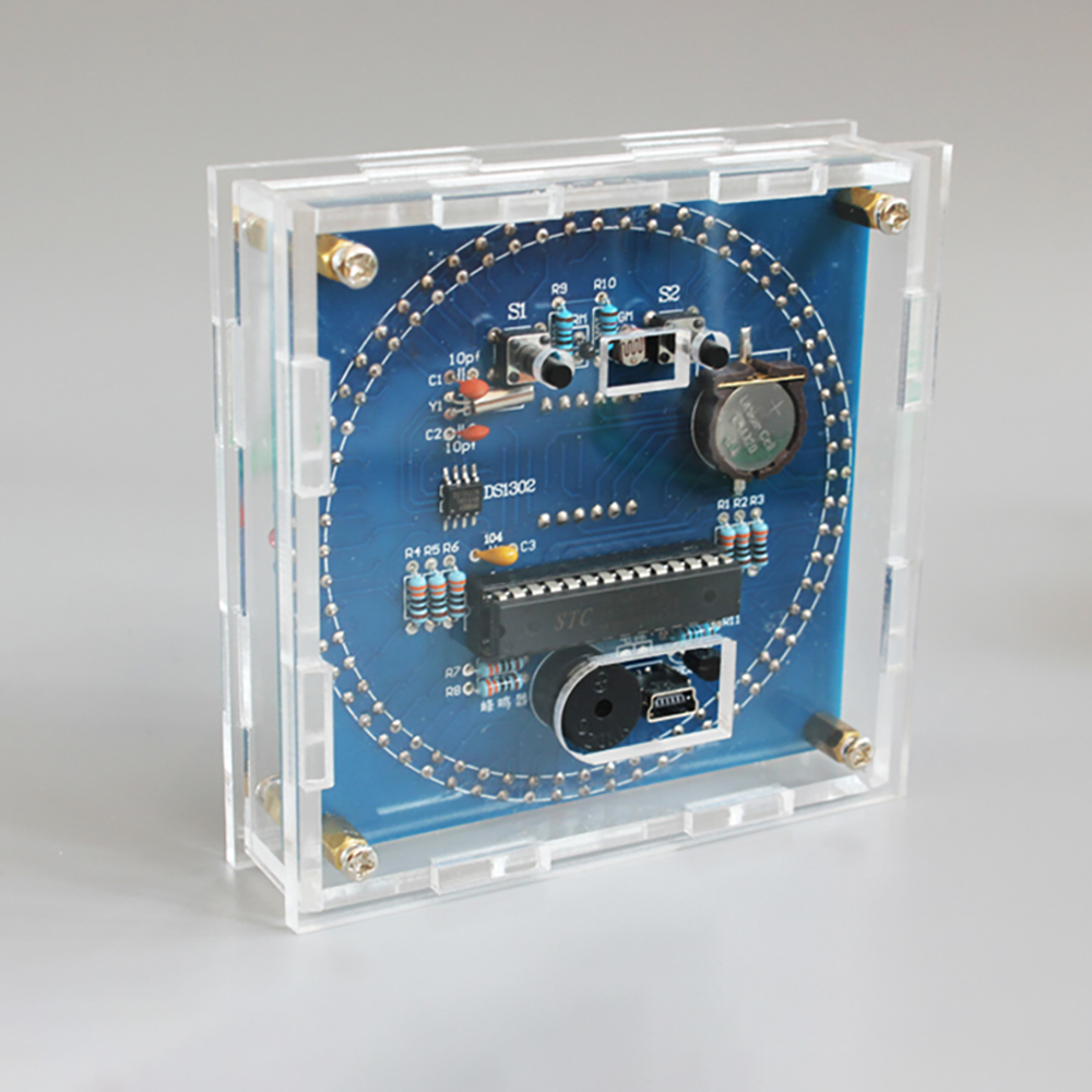 Rotating LED DIY Electronic Cl - огляд і ціна Diy Electronics For Adults