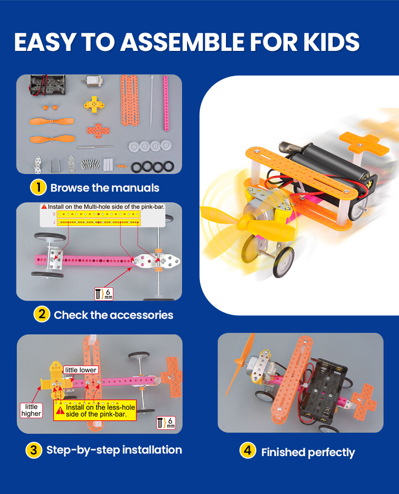 6 Set Robotics Kit Science Exp - огляд і ціна Diy Electronics Set