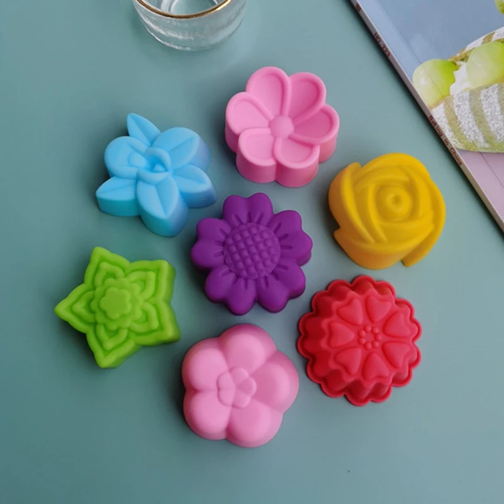 Cute 5cm Flower Silicone Cake  - огляд і ціна Diy Electronics Components