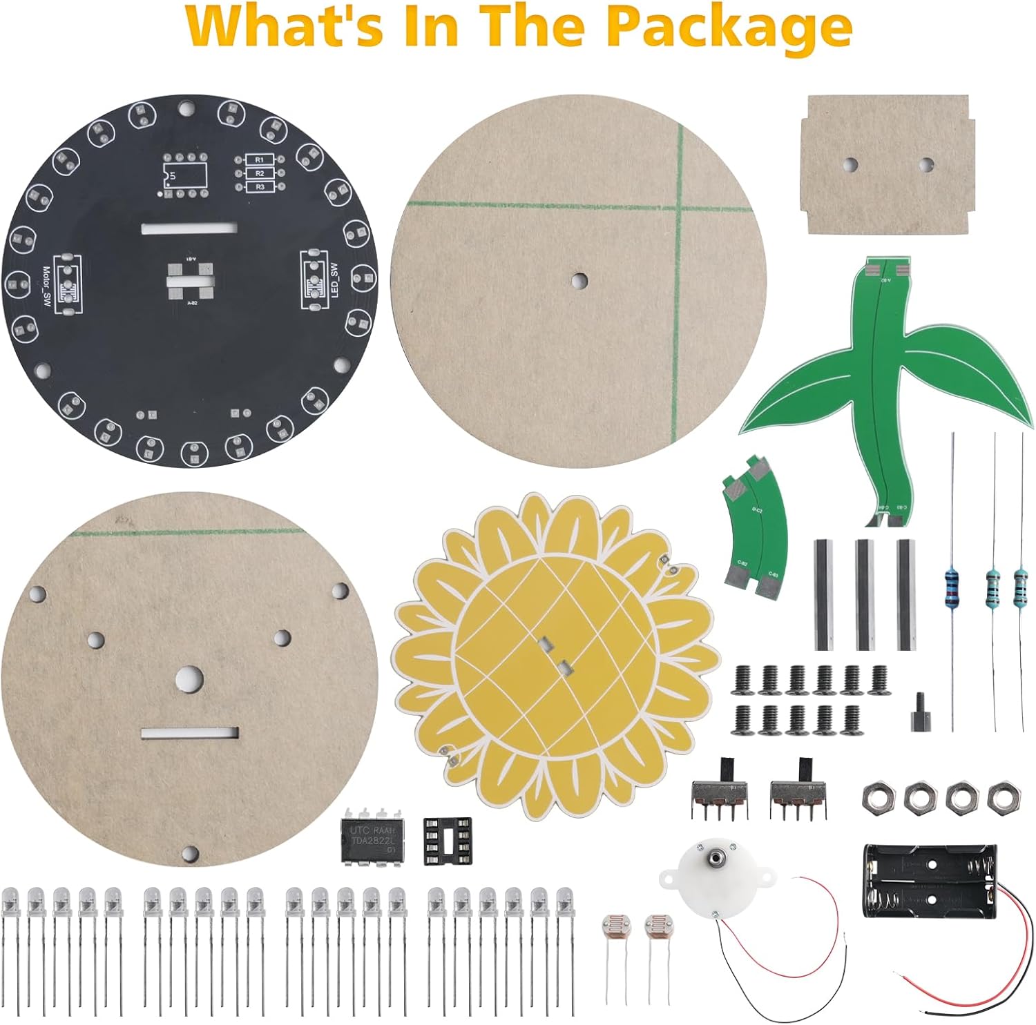 Light Chasing Sunflower Solder - огляд і ціна Diy Electronics For Adults