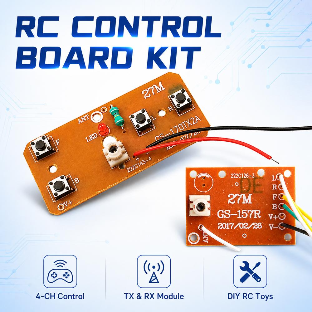 27MHz Remote Control Kit 4CH W - огляд і ціна Diy Electronic Modules