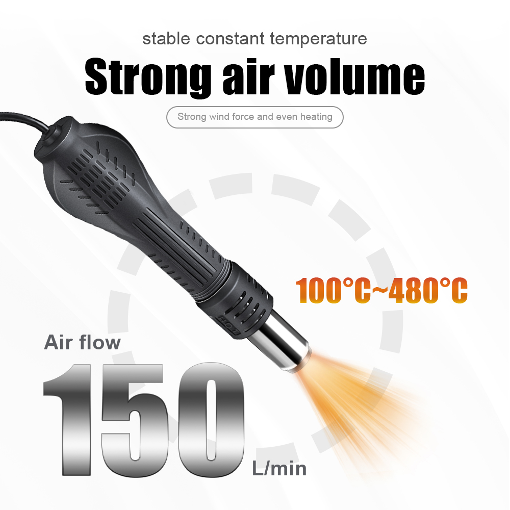 2 in 1 750W Hot Air Gun LCD Di - огляд і ціна Diy Electronics Gadget