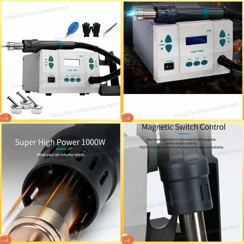 Hot Air Gun BGA Rework Station - огляд і ціна Diy Soldering Station No Electronics
