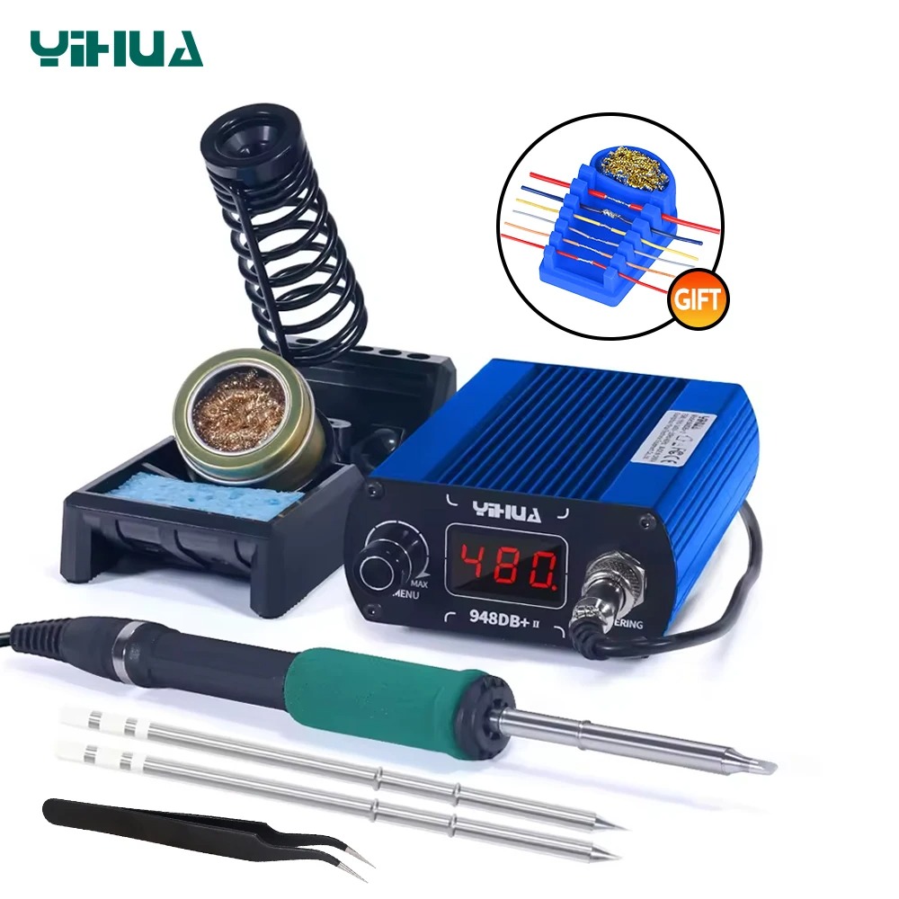 YIHUA 948DB+-II 75W Quick Heat - огляд і ціна Diy Soldering Station No Electronics
