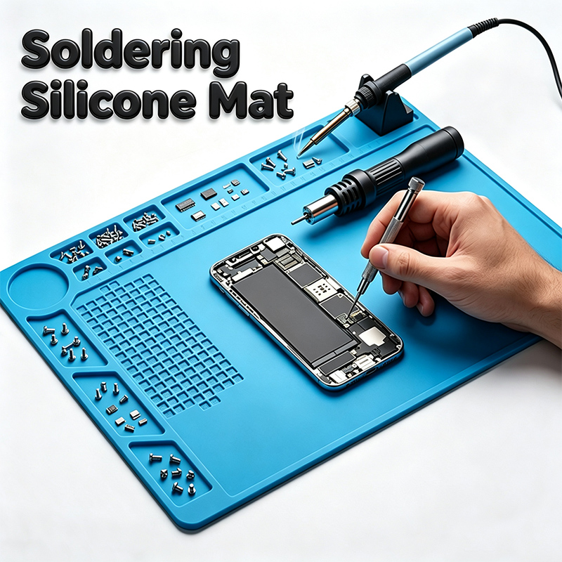 Silicone Repair Mat Heat Insul - огляд і ціна Diy Soldering Station No Electronics