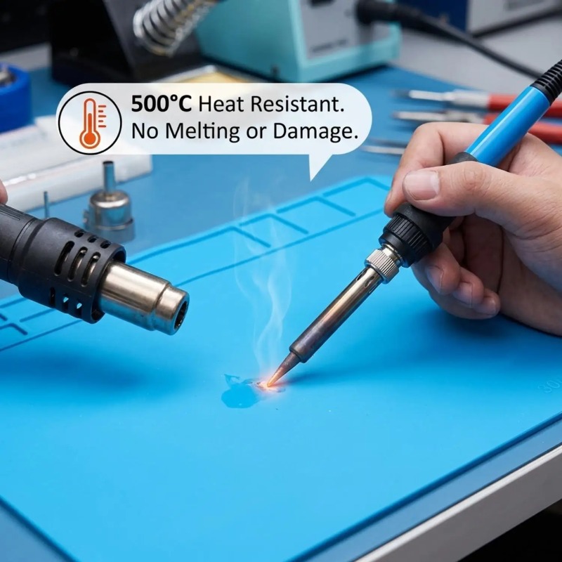 Silicone Repair Mat Heat Insul - огляд і ціна Diy Soldering Station No Electronics