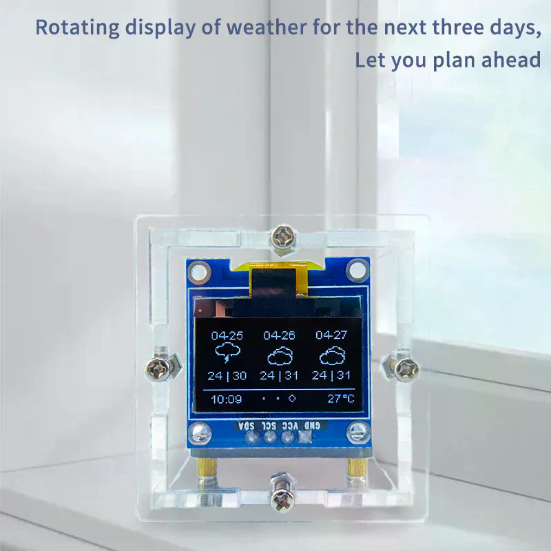 ESP8266 MINI Weather Clock WIF - огляд і ціна Diy Soldering Station No Electronics