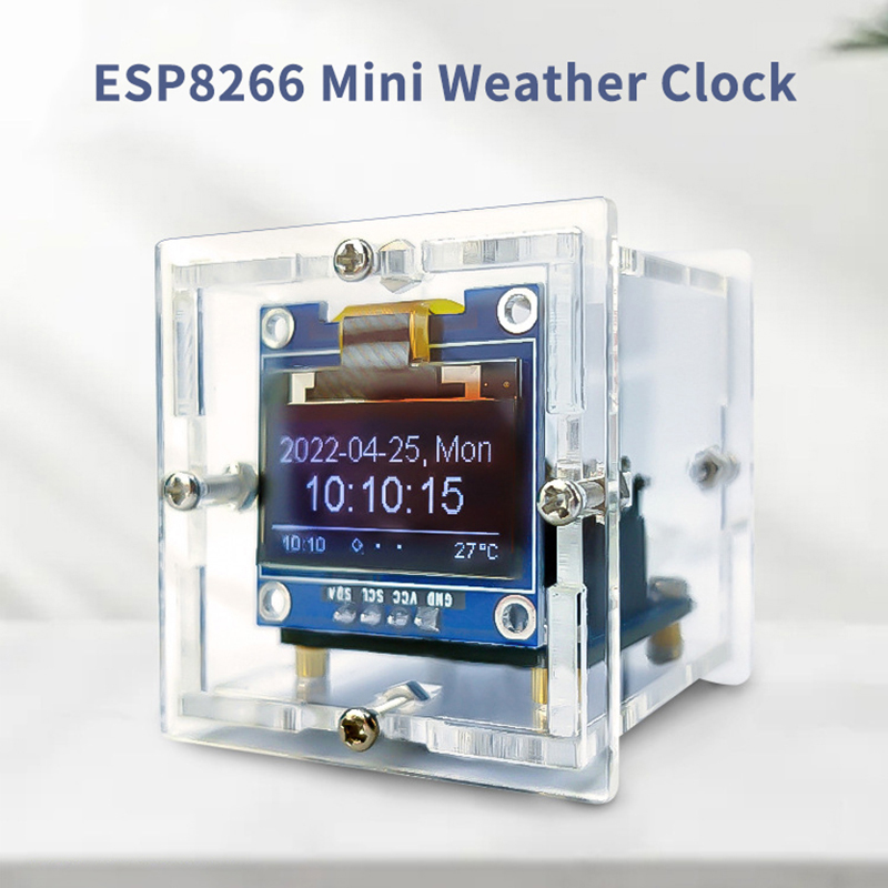ESP8266 MINI Weather Clock WIF - огляд і ціна Diy Soldering Station No Electronics