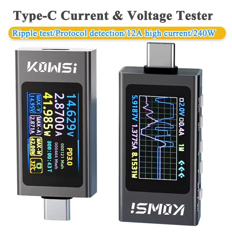 KWS-X1 Type-C Current and Volt - огляд і ціна Diy Electronic Load