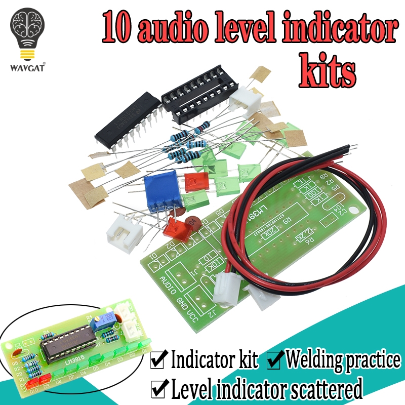 LM3915 DC 9V-12V 10 LED Sound  - огляд і ціна Diy Electronics Lab