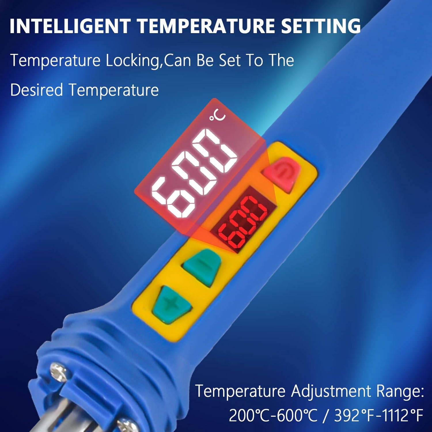 150W LED Digital Adjustable Te - огляд і ціна Soldering Iron Kit