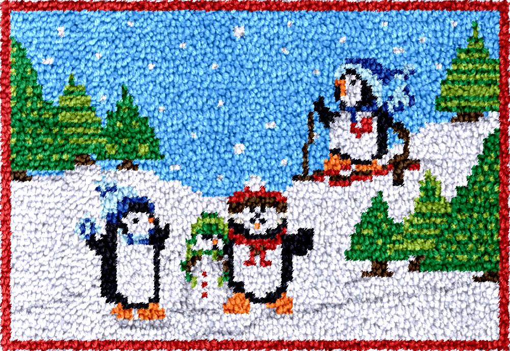 penguins Latch Hook Rug Kits w - огляд і ціна Diy Electronics For Adults