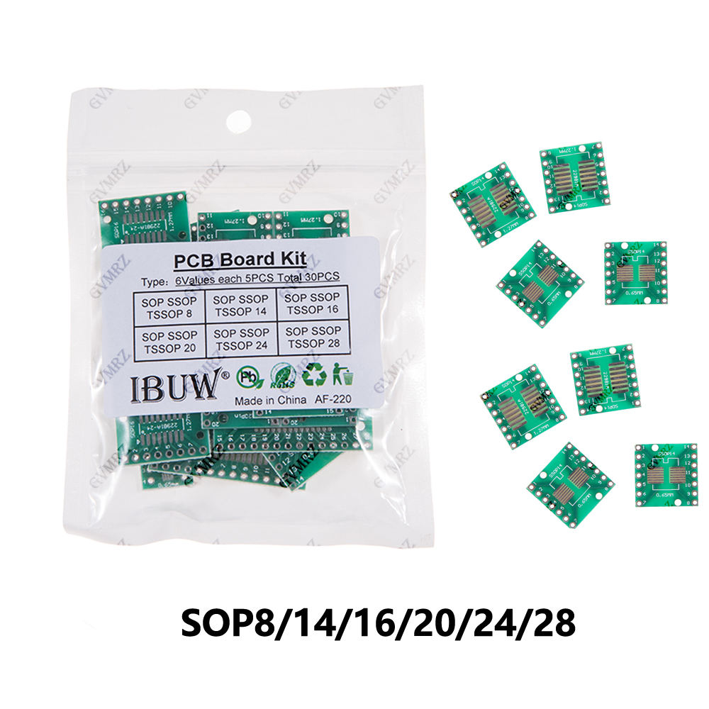 30PCS 6Values SOP SSOP TSSOP P - огляд і ціна Diy Electronics Gadget