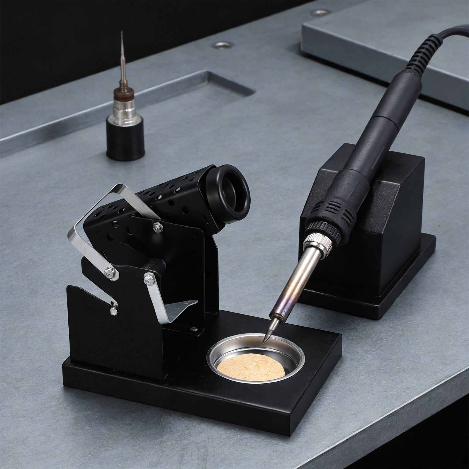 Metal Soldering Iron Stand Com - огляд і ціна Diy Electronics Workstation