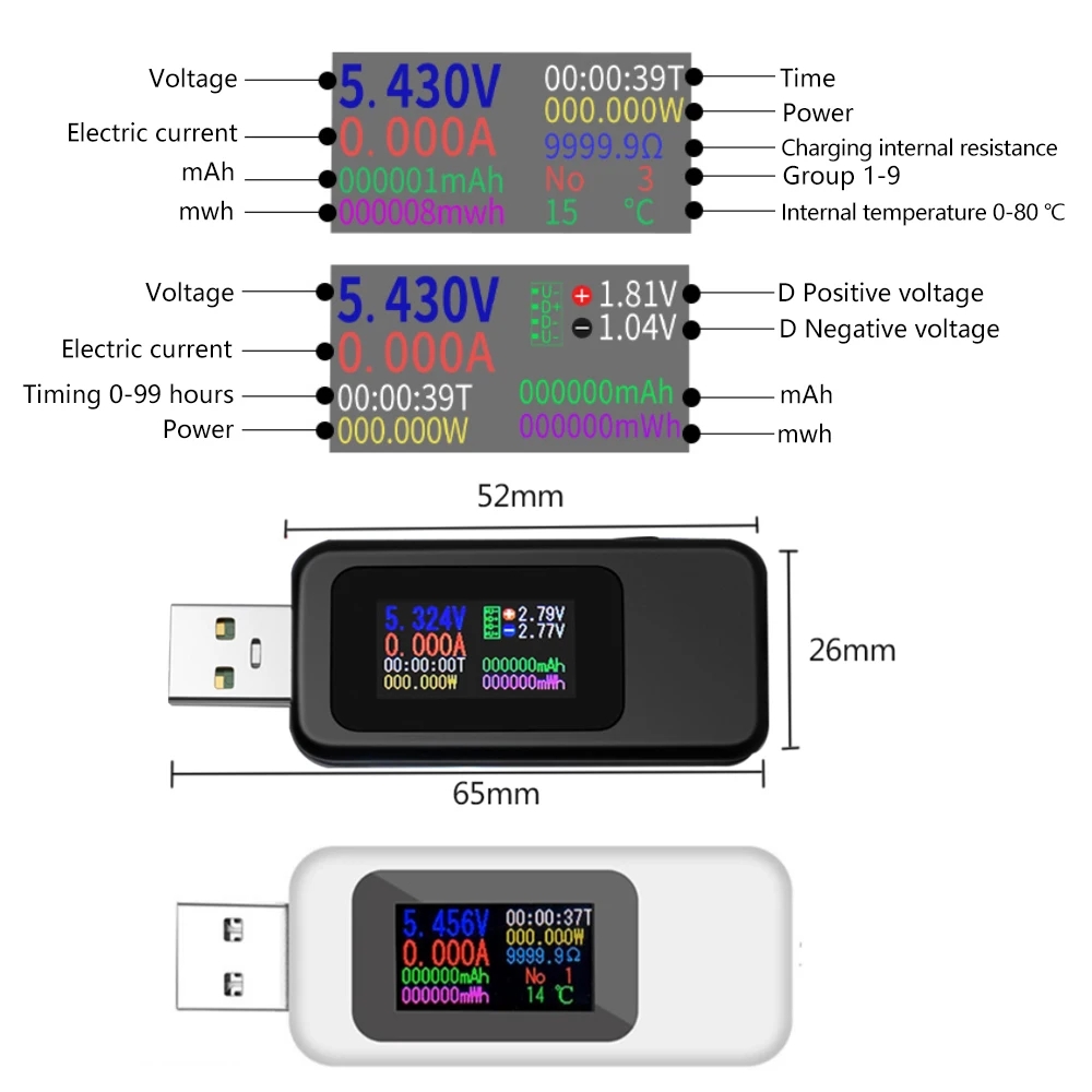 10 in 1 USB Tester DC Digital  - огляд і ціна Diy Electronic Load