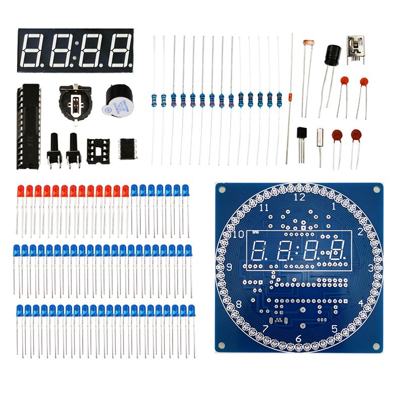 LED Light-Controlled Clock DIY - огляд і ціна Diy Electronics For Adults